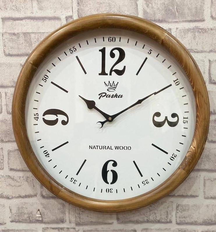 ساعت دیواری تمام چوب برند پاشا