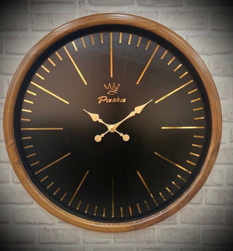 ساعت دیواری چوبی برند پاشا