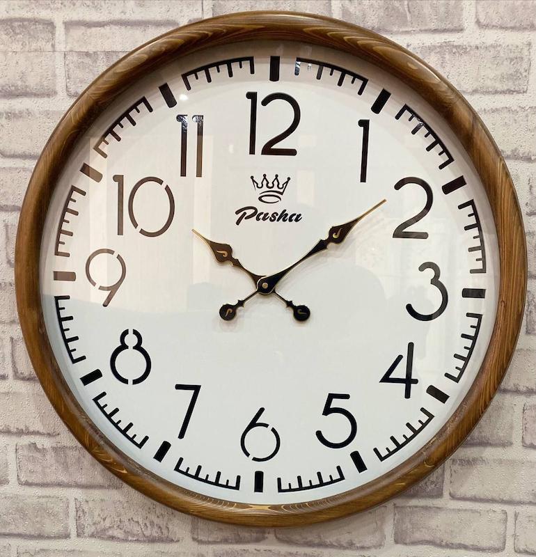 ساعت دیواری چوبی برند پاشا