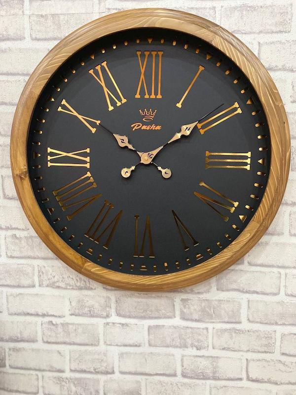 ساعت دیواری چوبی برند پاشا