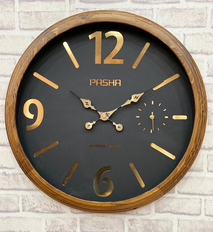 ساعت دیواری چوبی برند پاشا