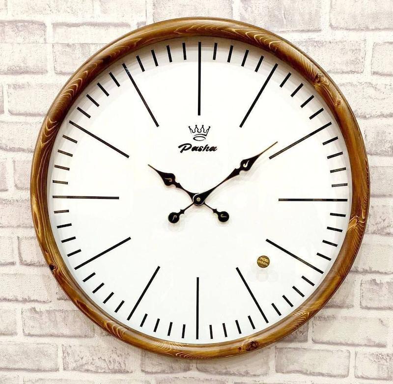 ساعت دیواری چوبی برند پاشا 