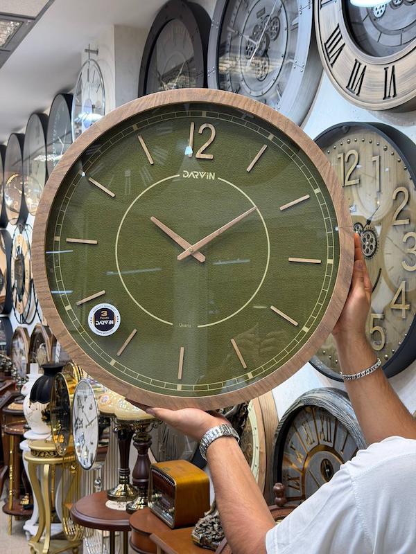 ساعت دیواری چوبی برند داروین