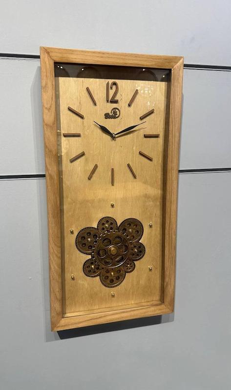 ساعت دیواری چوبی چرخ دنده دار برند بتیس