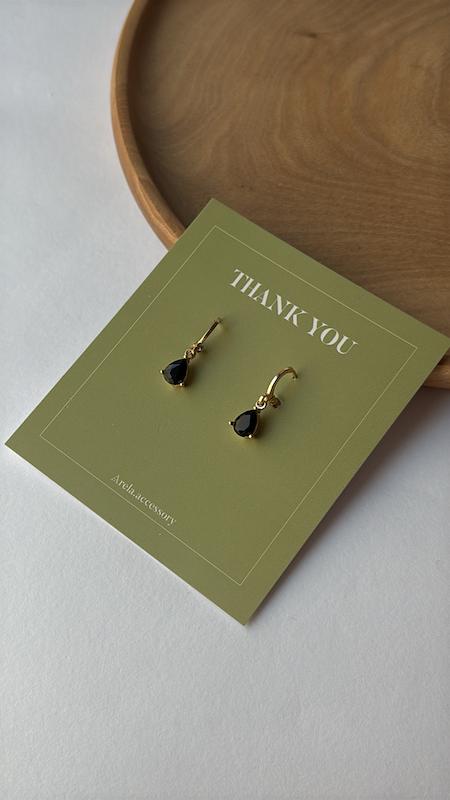 گوشواره اشک مشکی