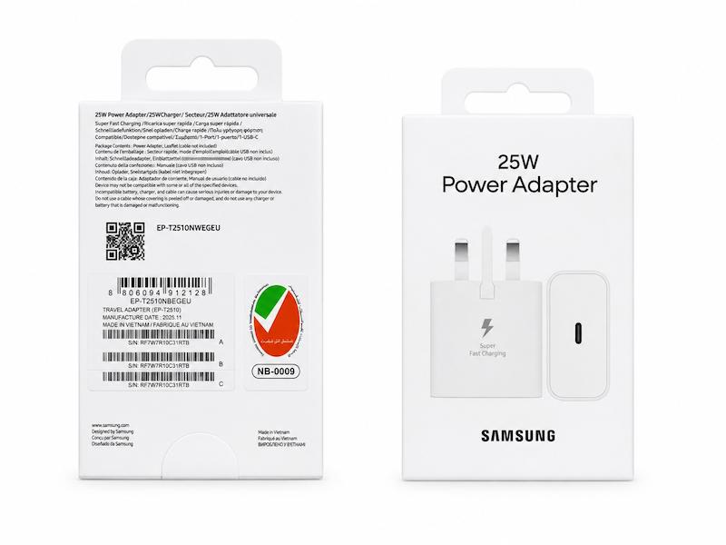 شارژر دیواری اصلی سامسونگ Samsung Power Adapter EP-T2510 توان 25 وات