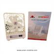 پنکه شارژی قابل حمل با چراغ و پنل خورشیدی JR8006T