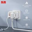 تبدیل دیواری و شارژر ارلدام مدل 4IN1 SC18