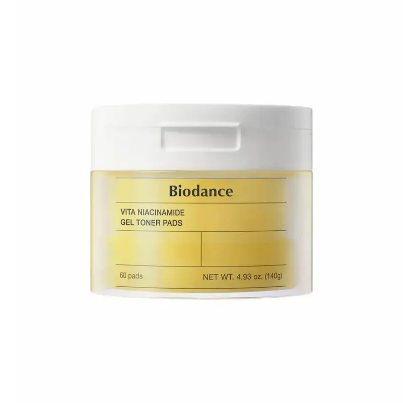 ژل تونر پد نیاسین آمید ضد لک و روشن کننده بیودنس BIODANCE Vita Niacinamide Gel Toner Pads