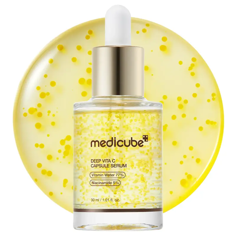 سرم ویتامین سی کپسولی مدی کیوب روشن و درخشان کننده mediube deep vita c capsule serum