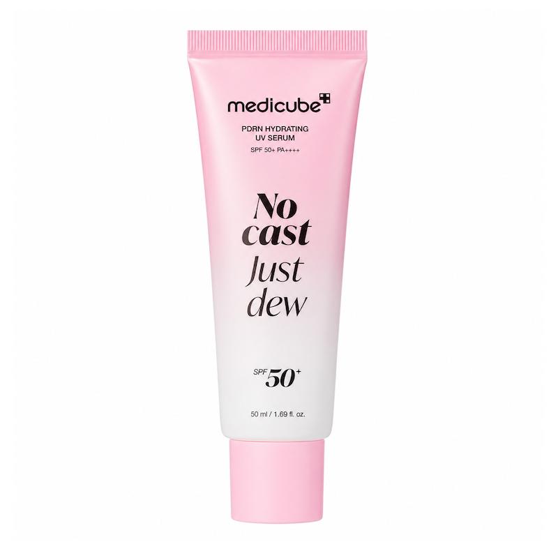 ضدآفتاب PDRN مدی‌کیوب آبرسان، درخشان‌کننده MEDICUBE PDRN Hydrating UV Sun Serum No Cast Just Dew