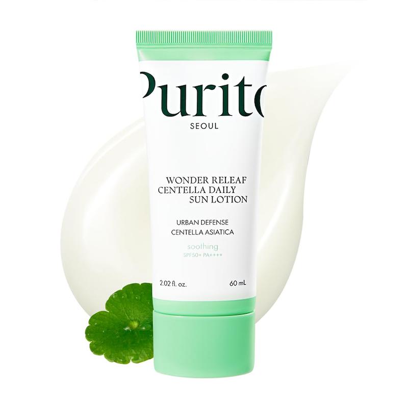 ضدافتاب تسکین دهنده و مرطوب کننده پوریتو PURITO WONDER RELEAF CENTELLA DAILY SUN LOTION