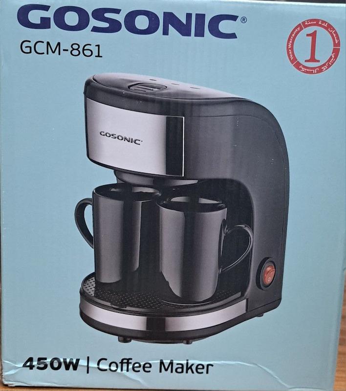 قهوه ساز گوسونیک مدل GCM861 ظرفیت ۰.۲۴ لیتر با فیلتر دائمی 