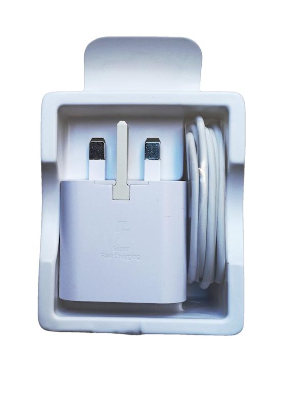 شارژر سامسونگ مدل EP-TA800 توان 25 وات سه پین همراه کابل اصل+NFCوارسال رایگان