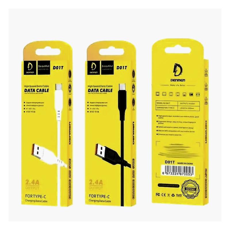 کابل شارژ دنمن D01Tتایپ سی 