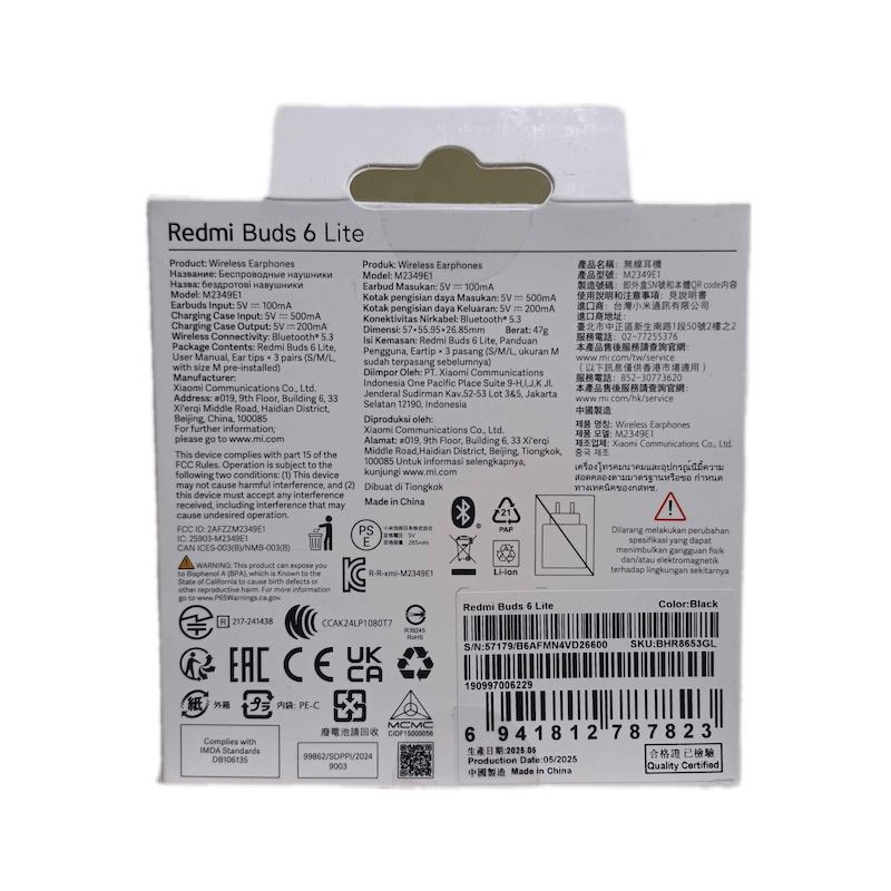ایرپاد شیائومیRedmi Buds 6 Lite اصلی سریالدار