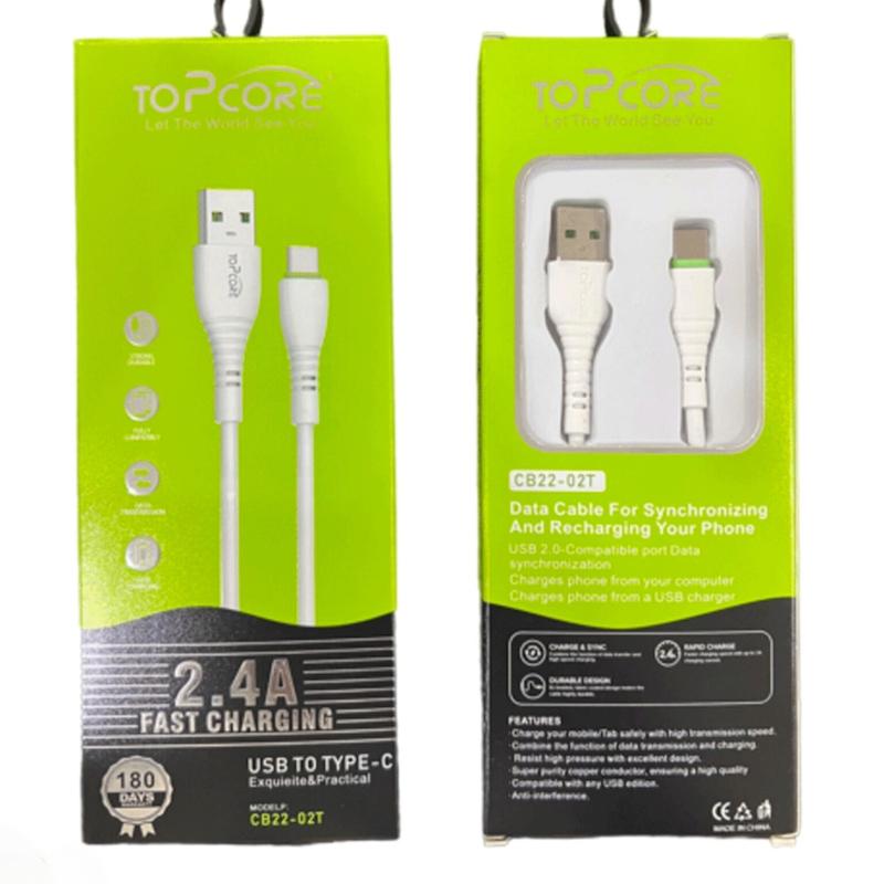 کابل شارژ تایپ سی تاپ کور