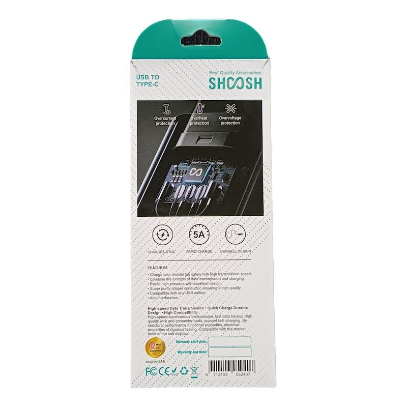 کابل تایپ سی شوشSH407Cبا گارانتی ۱۲ماهه ساخت ایران درجه۱