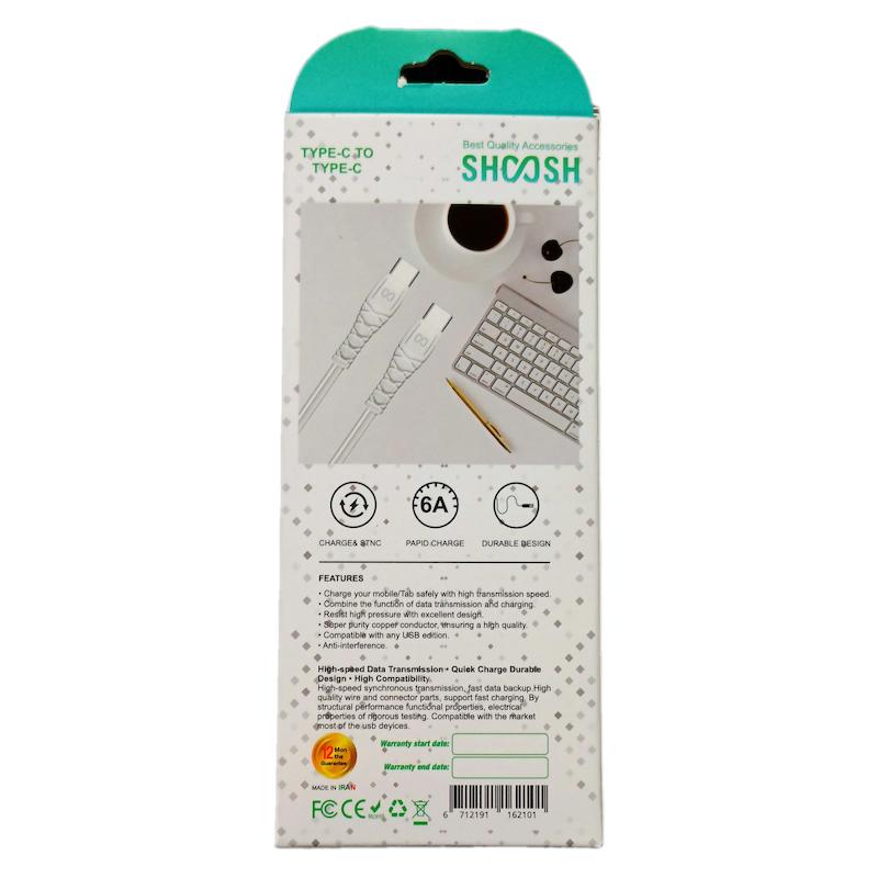 کابل دوسر تایپ سی شوش SH280Cبا گارانتی ۱۲ماهه ساخت ایران درجه ۱