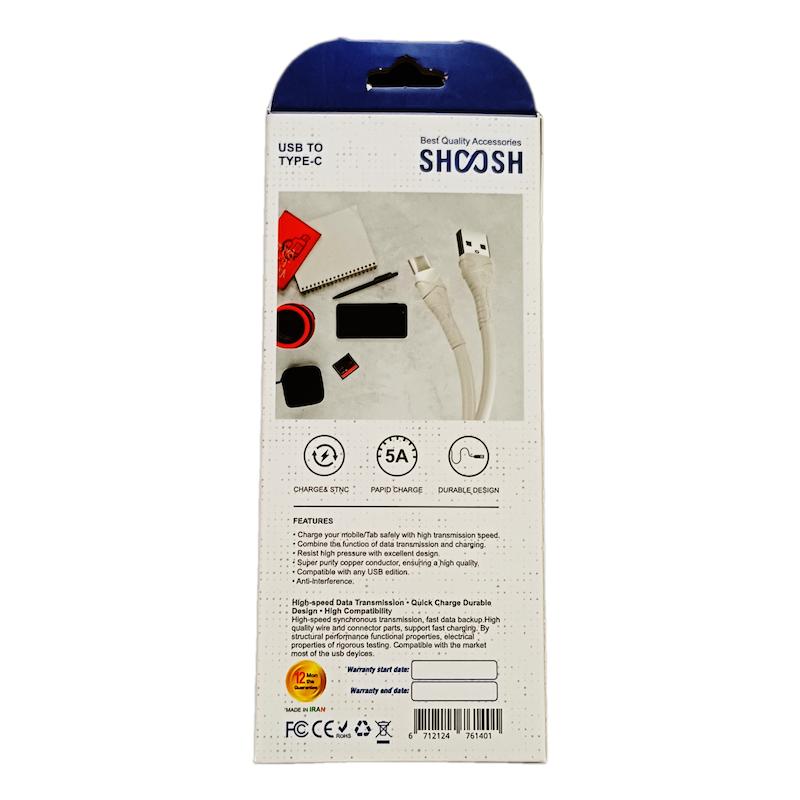 کابل تایپ سی شوشSH207CCبا گارانتی ۱۲ماهه ساخت ایران درجه ۱