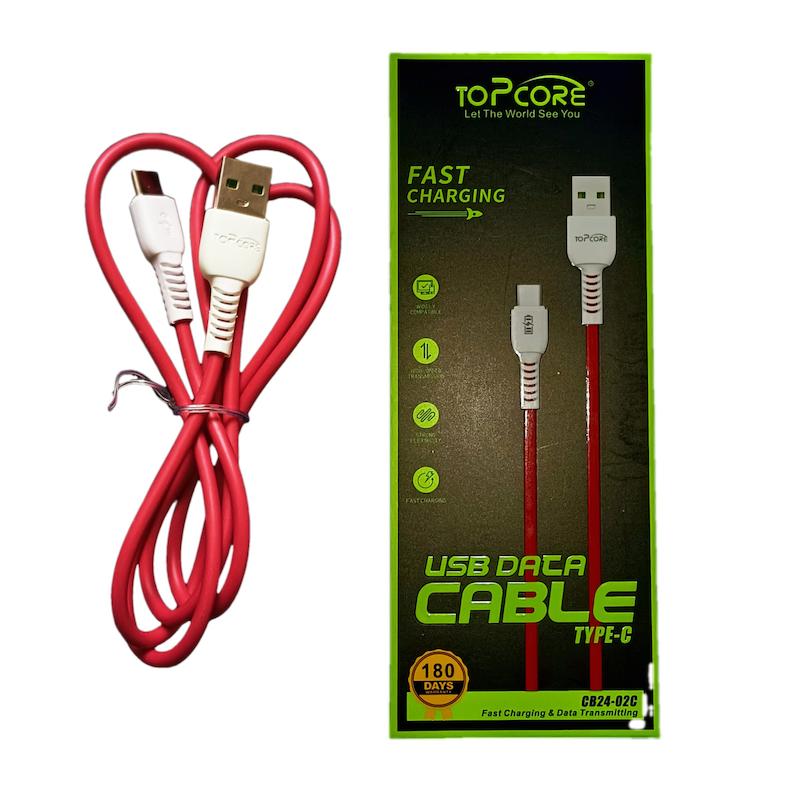 کابل شارژ تایپ سیTop coreمدل Cb24_02c