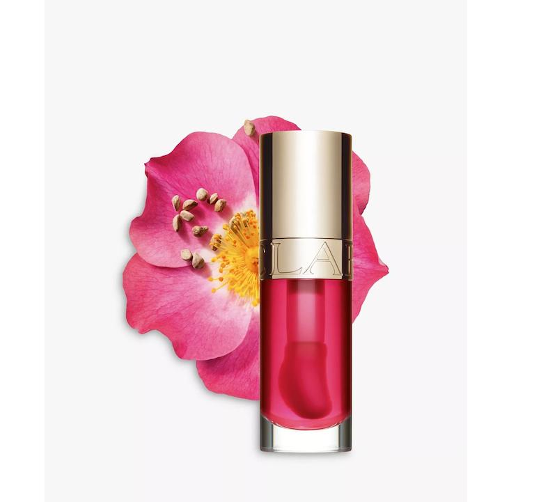 لیپ اویل Clarins با اپلیکاتور بزرگ و نرم، روغن لب کلارنس کامفورت اویل Clarins