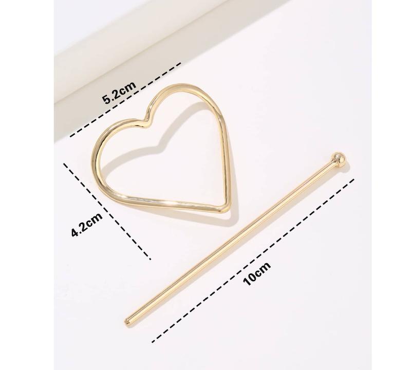 Heart Decor HairPin Hair Clip