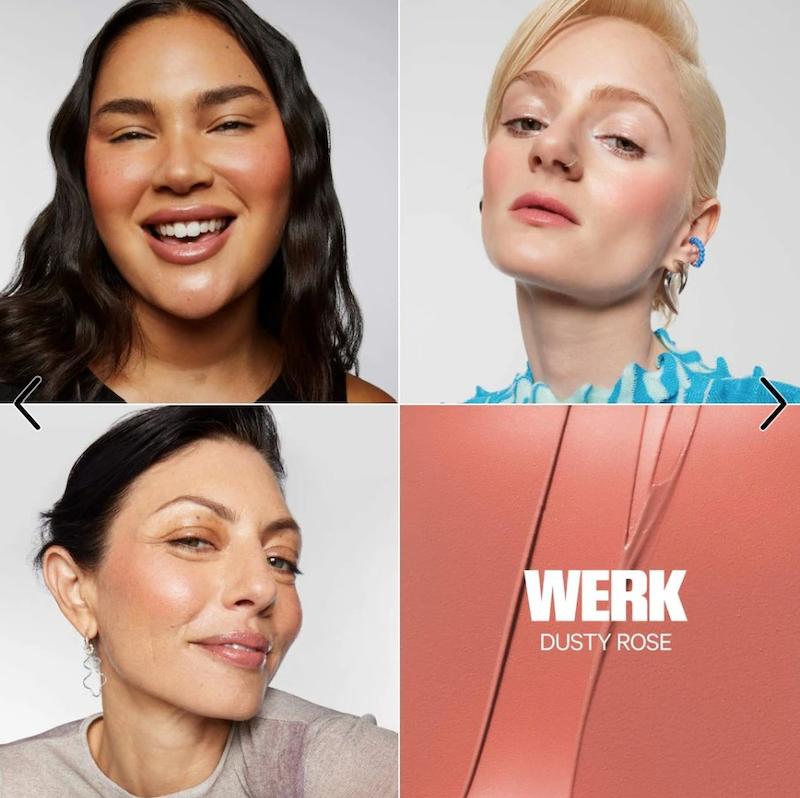رژ گونه و بالم لب میلک Werk