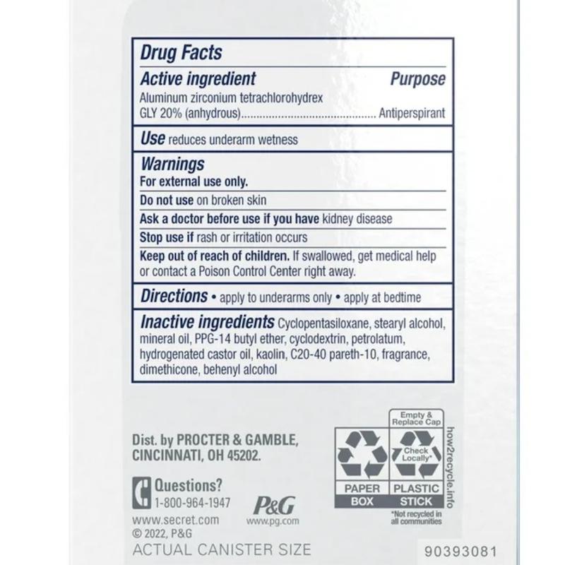 Secret Clinical 72 HR Invisible Solid - Completely Clean
