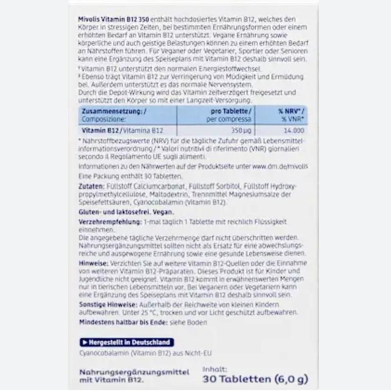 ویتامین B12 میوولیس، قرص ویتامین B12، ویتامین B12 آلمانی، مکمل B12، مکمل ویتامین ب 12، قرص B12 میوولیس، Mivolis Vitamin B12، ویتامین B12 برای انرژی، ویتامین B12 برای خستگی، مکمل کاهش خستگی، ویتامین ب 12 برای سیستم عصبی، مکمل سلامت اعصاب، مکمل سلامت مغز، مکمل تمرکز، مکمل حافظه، مکمل انرژی روزانه، مکمل تشکیل گلبول قرمز، مکمل کمبود B12، مکمل گیاهخواران، مکمل وگان، ویتامین B12 برای وگان‌ها، ویتامین B12 برای گیاهخواران، مکمل سیستم ایمنی، مکمل سلامت عمومی، قرص انرژی زا، مکمل متابولیسم انرژی، مکمل سلامت شناختی، ویتامین B12 اصل، ویتامین B12 اورجینال، مکمل آلمانی اصل، قرص ویتامین B12 خارجی، مکمل تقویت بدن، مکمل رفع ضعف و بی‌حالی، مکمل سلامت ذهن، مکمل افزایش هوشیاری، مکمل ریزمغذی، مکمل تغذیه روزانه، مکمل سلامت اعصاب و مغز، قرص ویتامین برای وگان‌ها، ویتامین ب 12 برای گیاهخواران، مکمل کمبود ویتامین، قرص ویتامین انرژی بخش، مکمل سلامت خون، مکمل تشکیل سلول‌های خونی، مکمل حمایت از سیستم عصبی، مکمل سلامت زنان و مردان، مکمل روزانه، ویتامین B12 برای بزرگسالان، ویتامین B12 350 میکروگرم، مکمل مراقبت روزانه، ویتامین ب 12 برای تمرکز، ویتامین ب 12 برای حافظه، ویتامین ب 12 برای انرژی روزانه، مکمل ضد خستگی، مکمل تقویت سیستم ایمنی، vitamin b12 supplement, mivolis vitamin b12, vitamin b12 tablets, b12 supplement, energy support supplement, nervous system support, brain health supplement, immune support supplement, red blood cell support, vegan vitamin b12, vegetarian vitamin b12, b12 for energy, b12 for fatigue, daily vitamin supplement, german vitamin supplement, nutritional supplement, vitamin b12 350 mcg, healthy lifestyle supplement, cognitive support supplement, metabolism support supplement, daily wellness supplement, vitamin b12 for vegans, vitamin b12 for vegetarians, energy metabolism support, premium vitamin supplement, fatigue reduction supplement, wellness support, daily health supplement, immune health support.