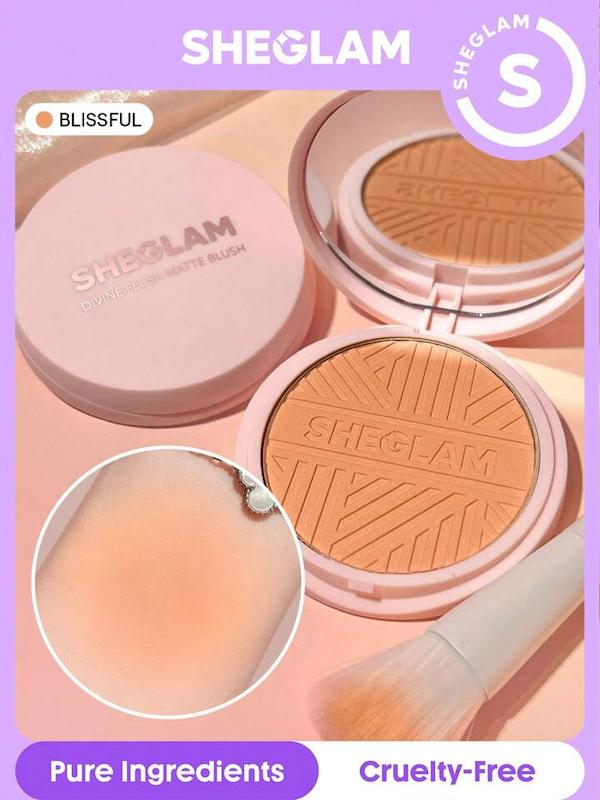 رژگونه پودری مات شیگلم  Sheglam Blissful