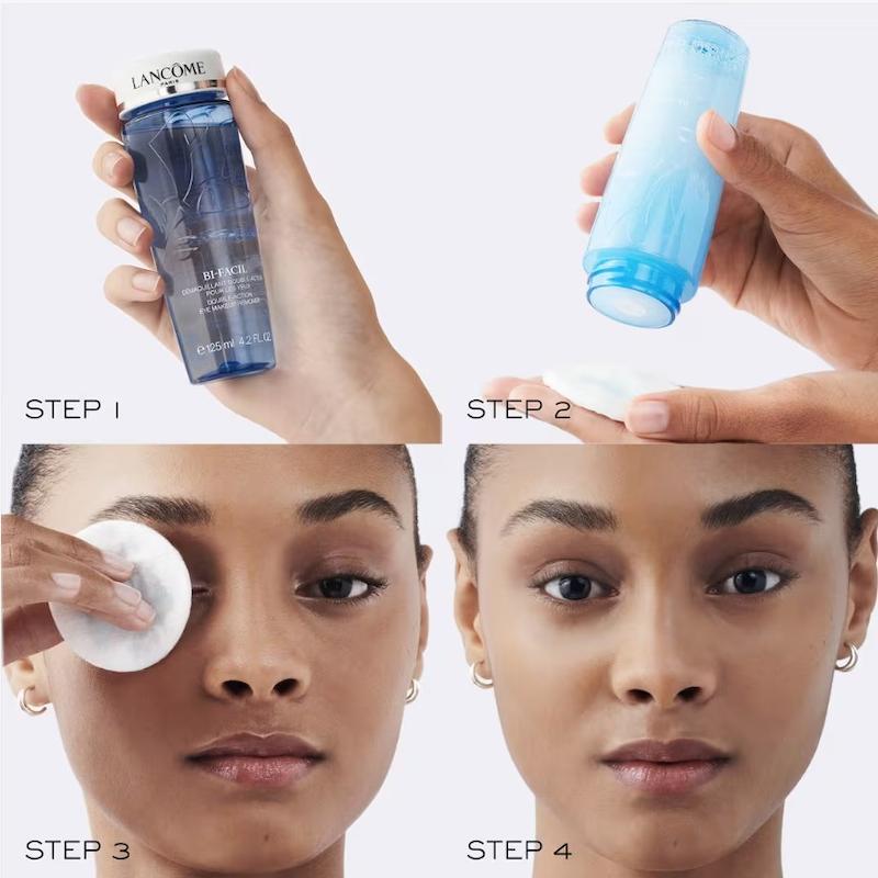 پک پاک‌کننده‌ کرم موس و پاک‌کننده آرایش دوفاز چشم لانکوم Lancome