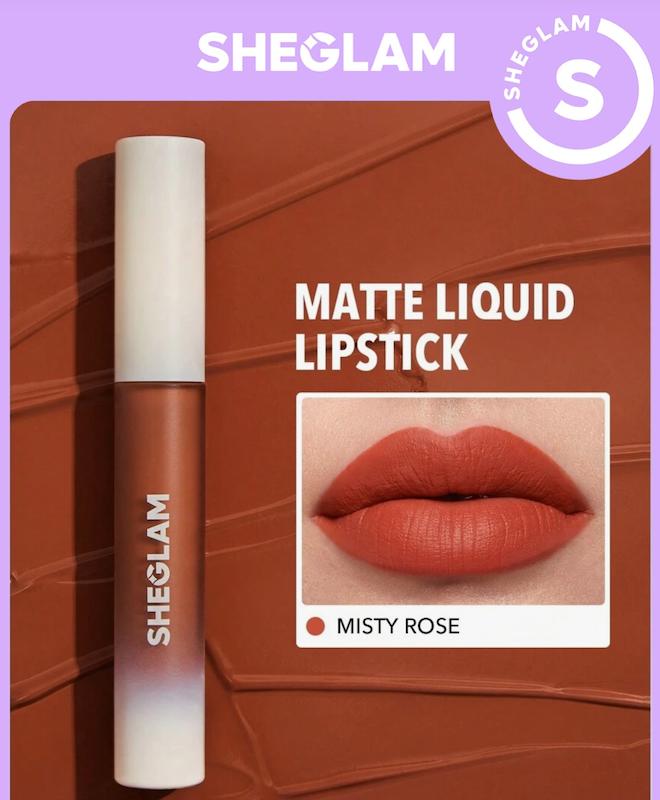 رژلب مایع مات مخملی شیگلم میستی رز Misty Rose