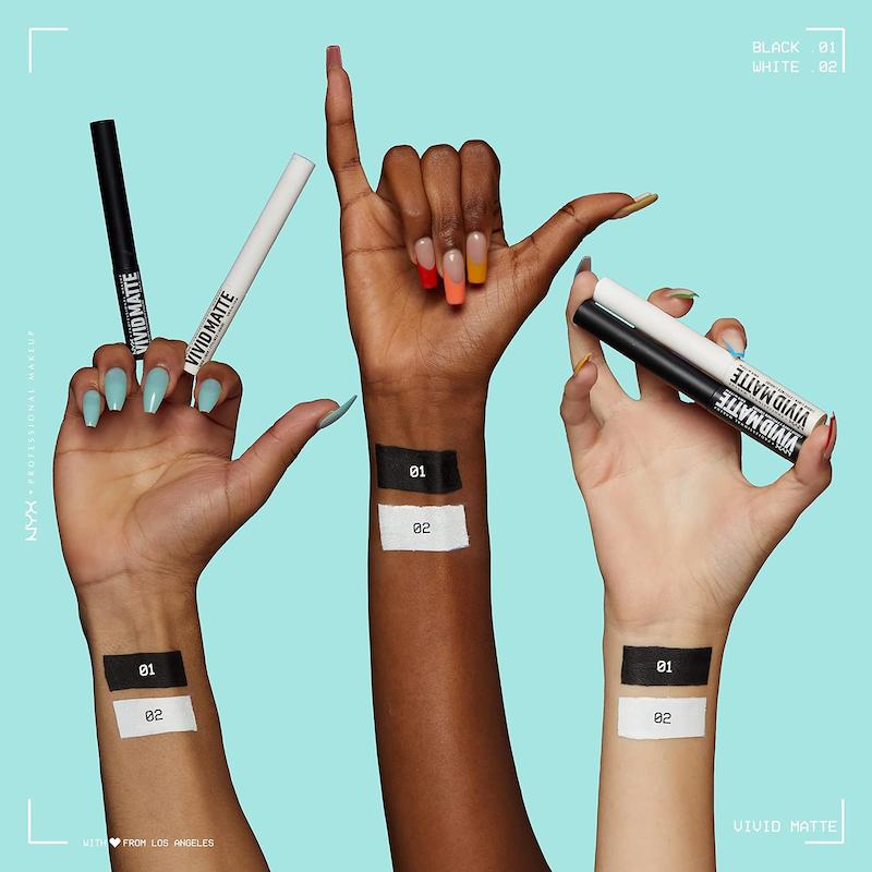 خط چشم مایع نیکس مدل  NYX VIVID MATE 