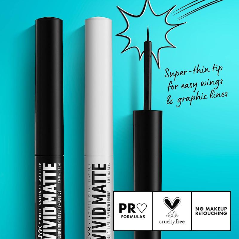 خط چشم مایع نیکس مدل  NYX VIVID MATE 