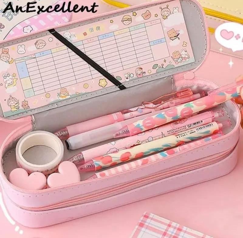 جامدادی دوطبقه چرمی