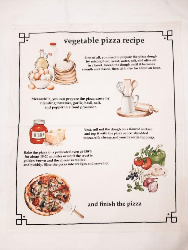 دستمال آشپزخانه                                      🍕                             pizza 