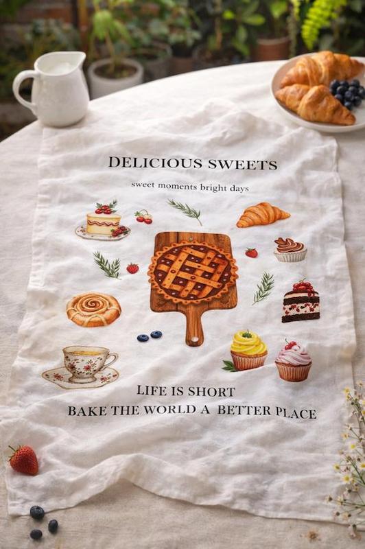 دستمال آشپزخانه      🥐DELICIOUS SWEETS