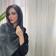 شال برشکا طرح دار منگوله دار