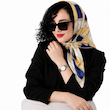 روسری ابریشم‌توییل (Twill) طرح زنجیری کلاسیک – مجموعه‌ای از رنگ‌های لوکس