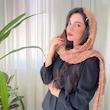 شال برشکا راه راه برجسته شکوفه 