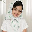 روسری بچگانه نخی طرح پاپیون