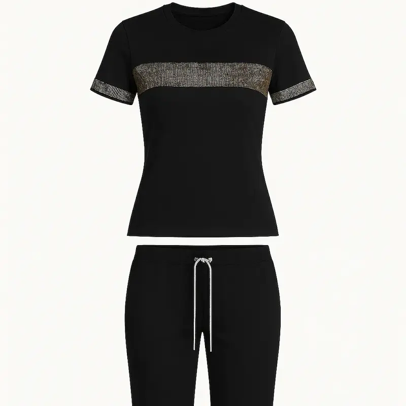 ست دو تکه لوکس نگینی 