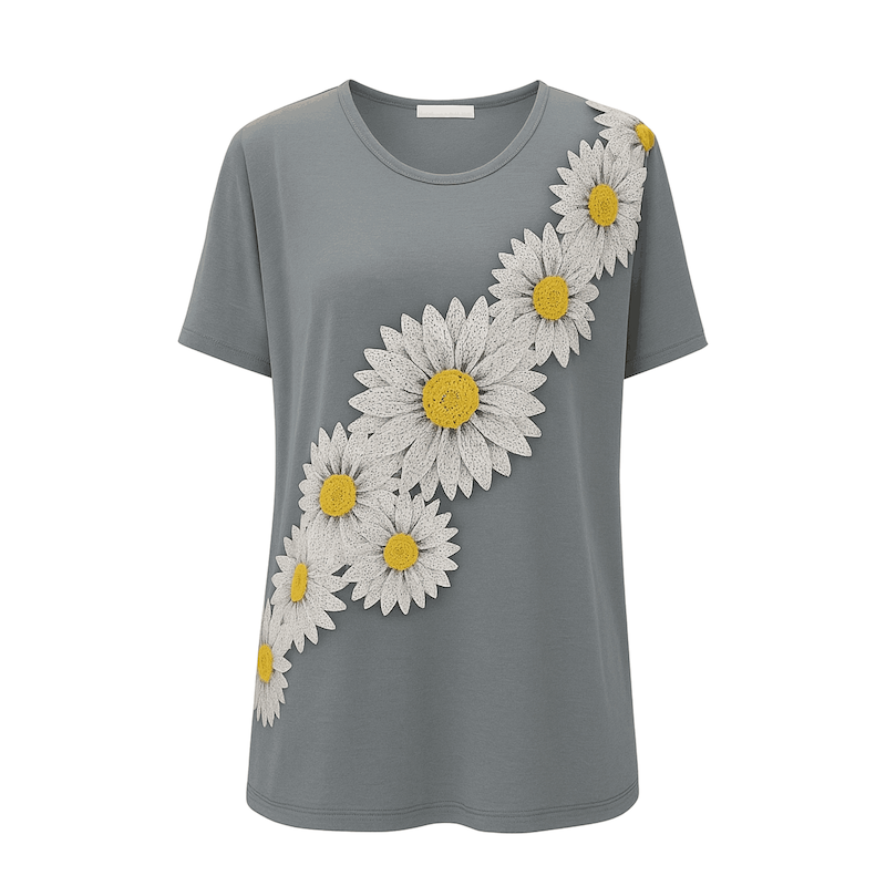 تیشرت نگین دار بابونه 