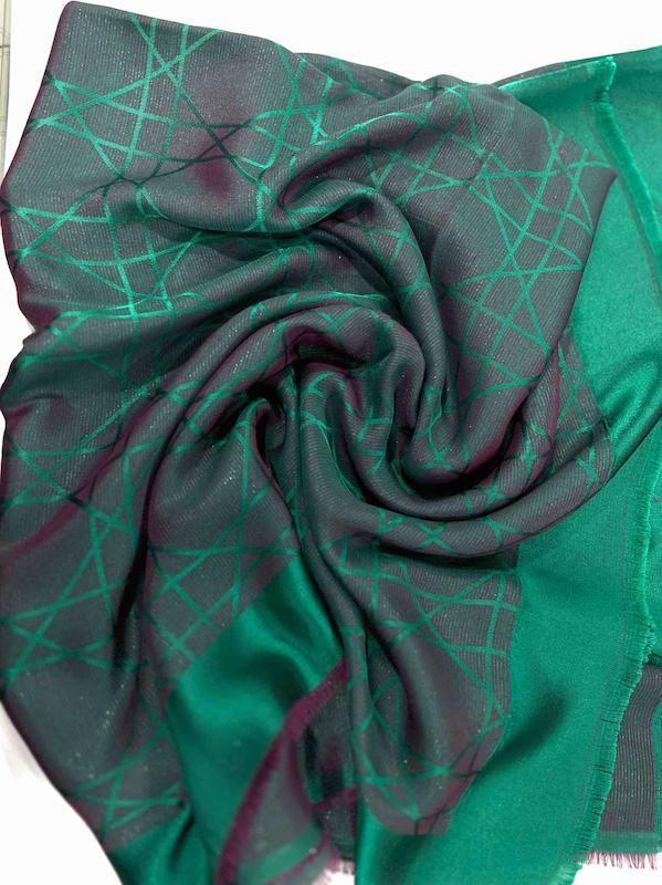 روسری قواره بلند ژاکارد لمه دورو