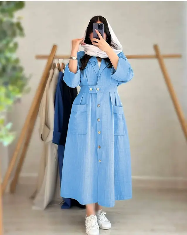 مانتو بلند شانتون یاسین  