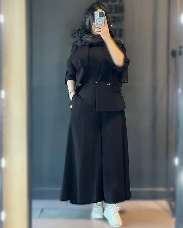 کت شلوار دامنی زنانه مدل مهنا