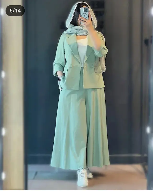 کت شلوار دامنی زنانه مدل نارنیا