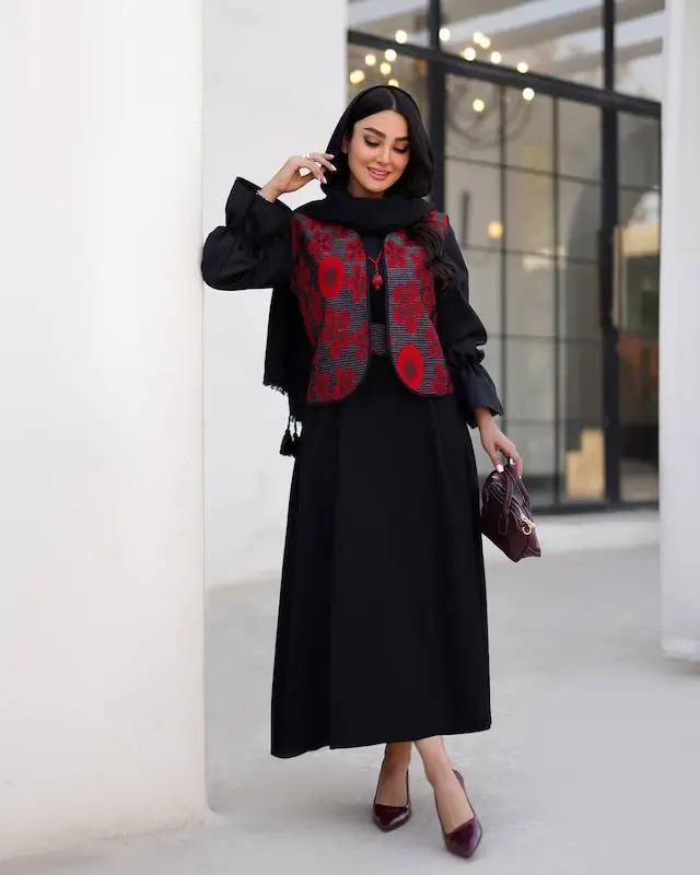 پیراهن جلیقه زنانه یلدایی شب چله 