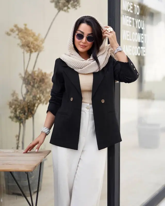 کت یقه انگلیسی زنانه 